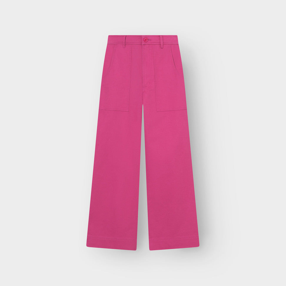 Pantalon VARA en toile - Fushia