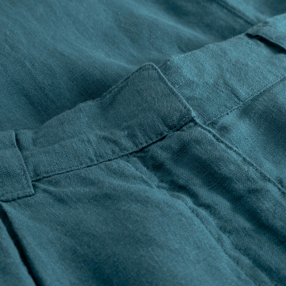 Pantalon en lin Vickleby - Vert méditerranéen
