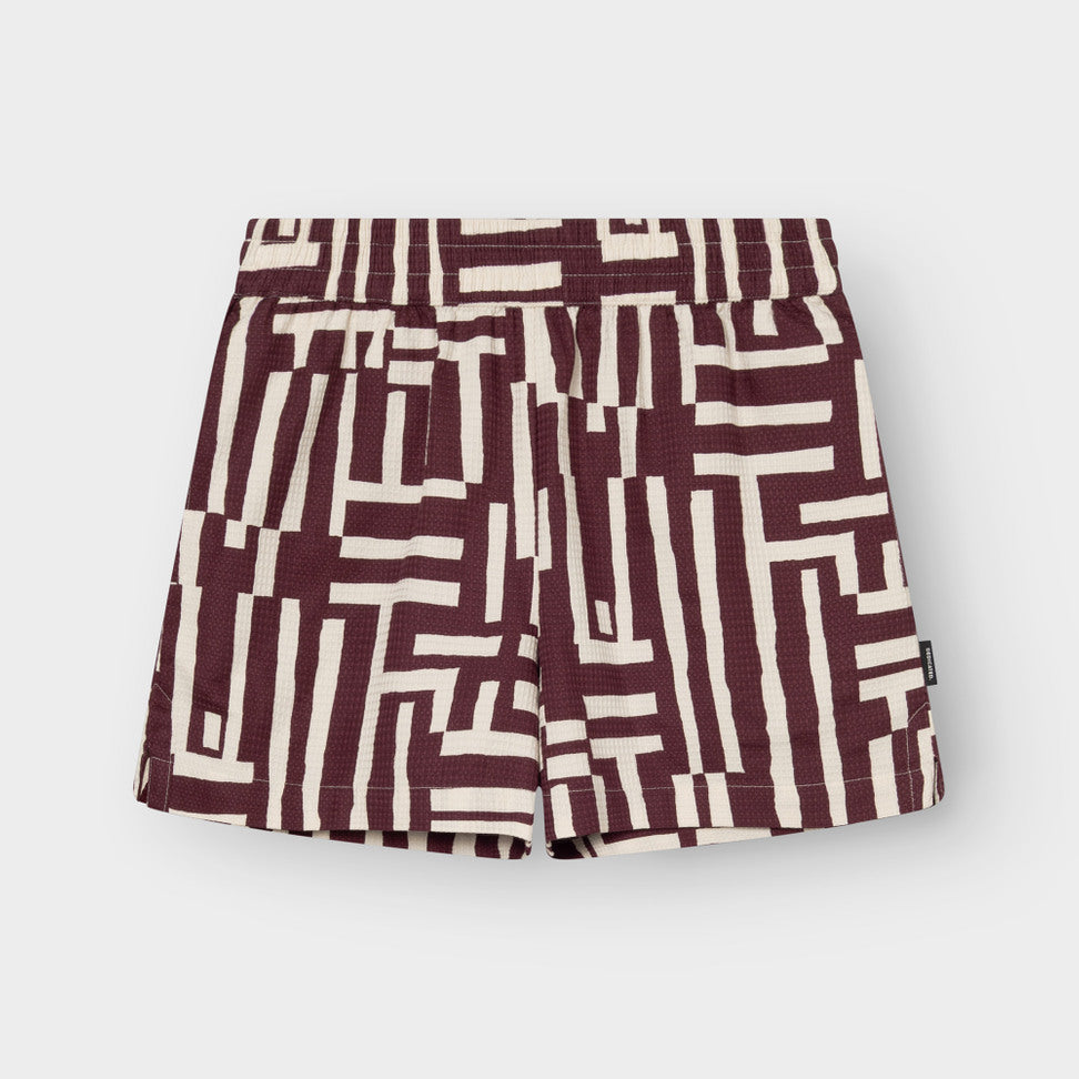 Short ASPUDDEN à motifs - Red fig
