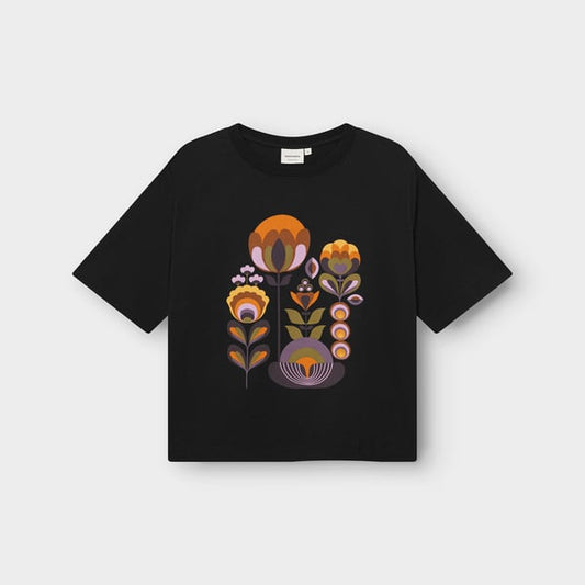 T-shirt VADSTENA - Autumn Harvest - noir