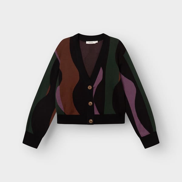 Cardigan KANAN - wavy stripes - Multicolors