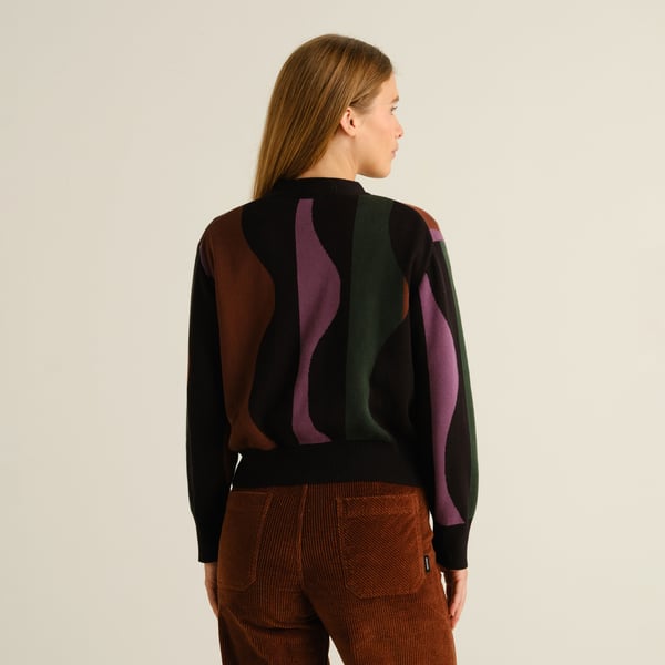 Cardigan KANAN - wavy stripes - Multicolors