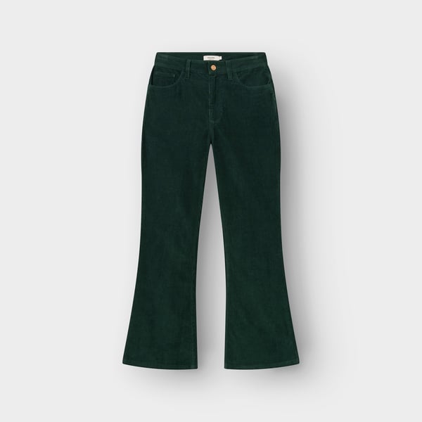 Pantalon RYDA en velours côtelé - Vert sapin