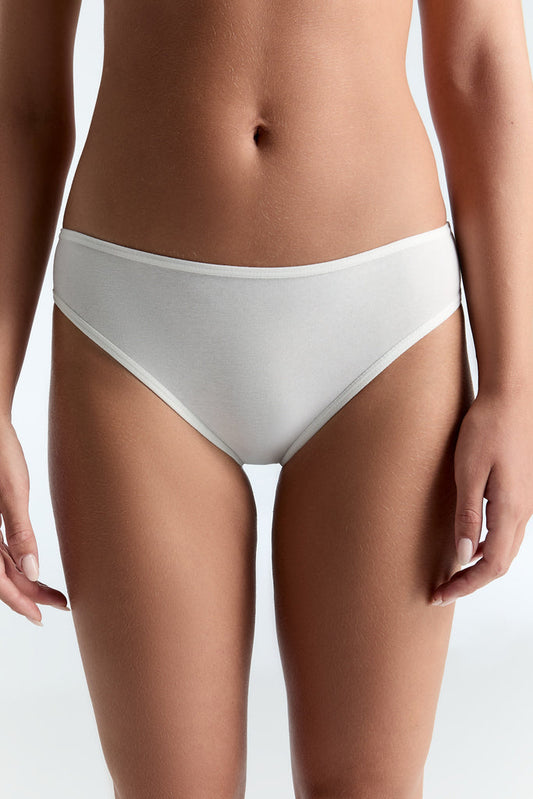 Culotte classique en coton biologique - Blanche