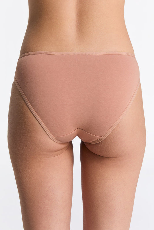 Culotte classique en coton biologique - Café crème