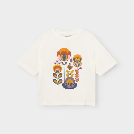 T-shirt VADSTENA - Autumn Harvest - Blanc cassé