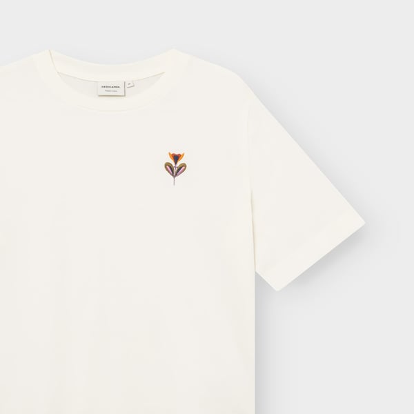 T-shirt VADSTENA - Autumn Harvest - blanc cassé