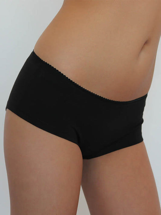 Shorty en coton biologique - Noir