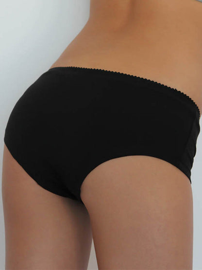 Shorty en coton biologique - Noir