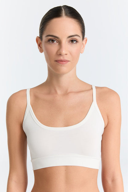 Brassière en coton biologique - Blanche