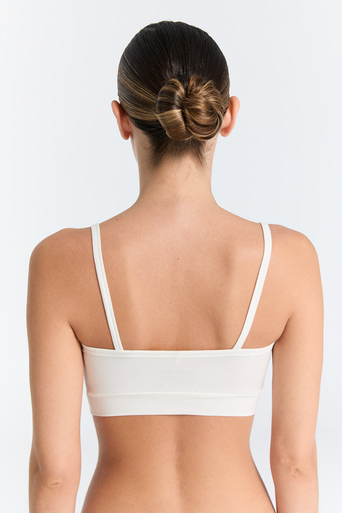 Brassière en coton biologique - Blanche