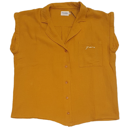 Chemise sans manche Mauve - Ocre