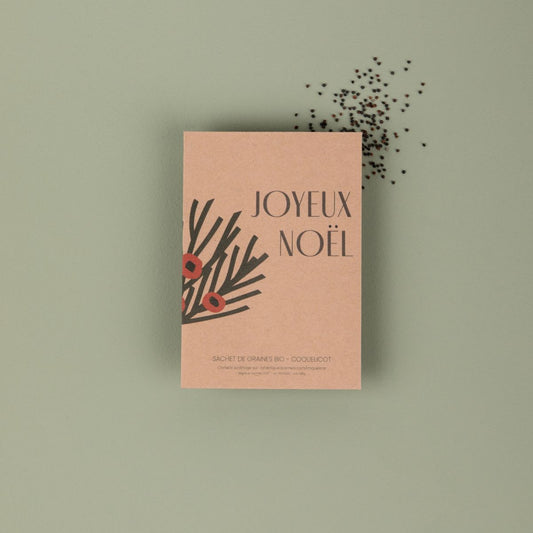 Joyeux Noël - Sachet de graines de coquelicot bio