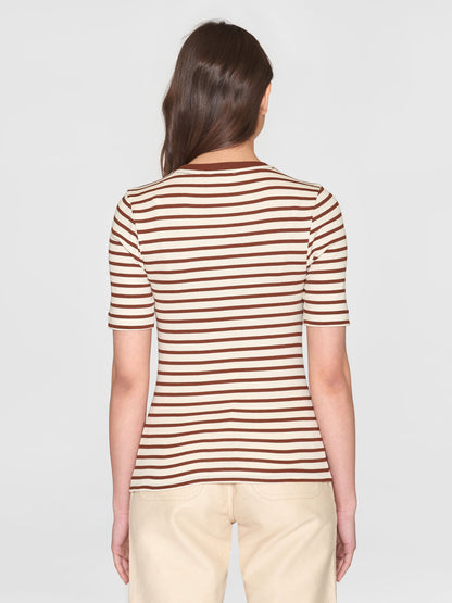 T-shirt brown stripe