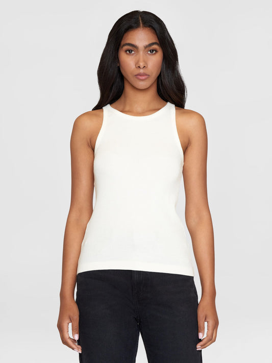 Top RACER rib - blanc