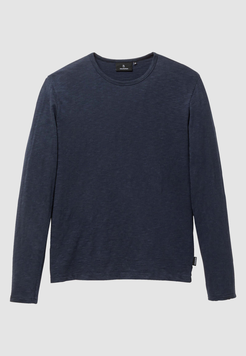T-Shirt à manches longues MACA - Bleu marine