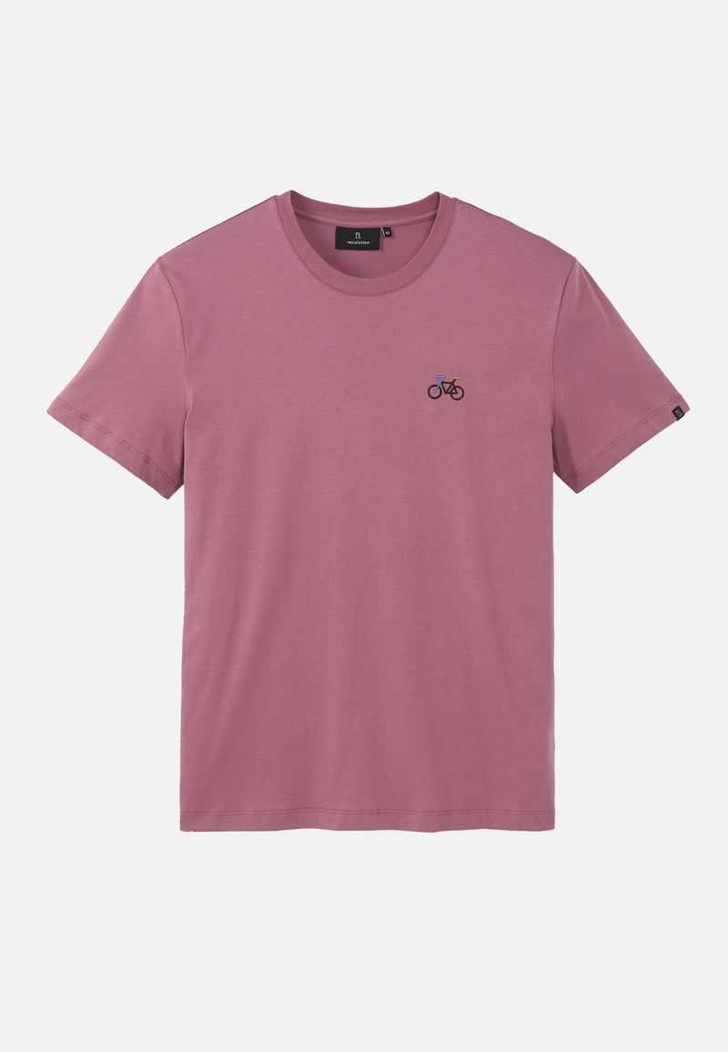 T-shirt AGAVE bike - prune