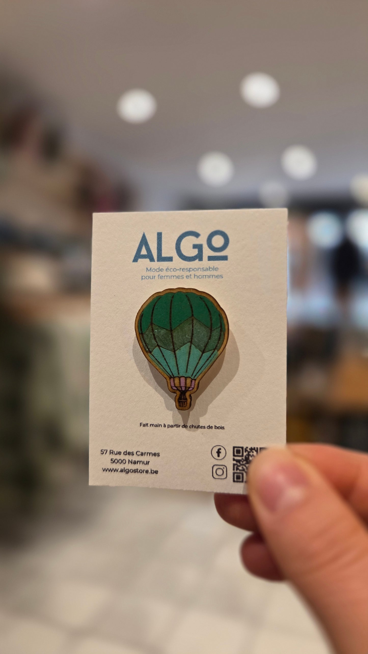 Pin's - Mongolfière (green)