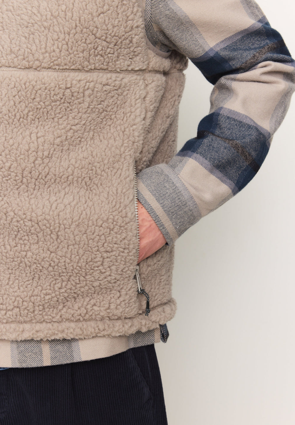Veste teddy sans manche TEASEL - 2 coloris disponibles