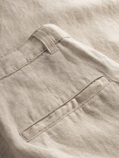Pantalon ample POSEY en lin - beige