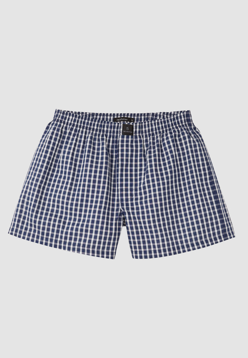 Caleçon américain AMARGO check - gris foncé