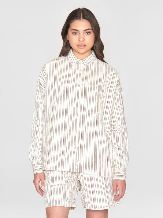 Chemise loose stripped