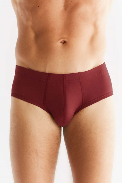 Slip homme bordeaux