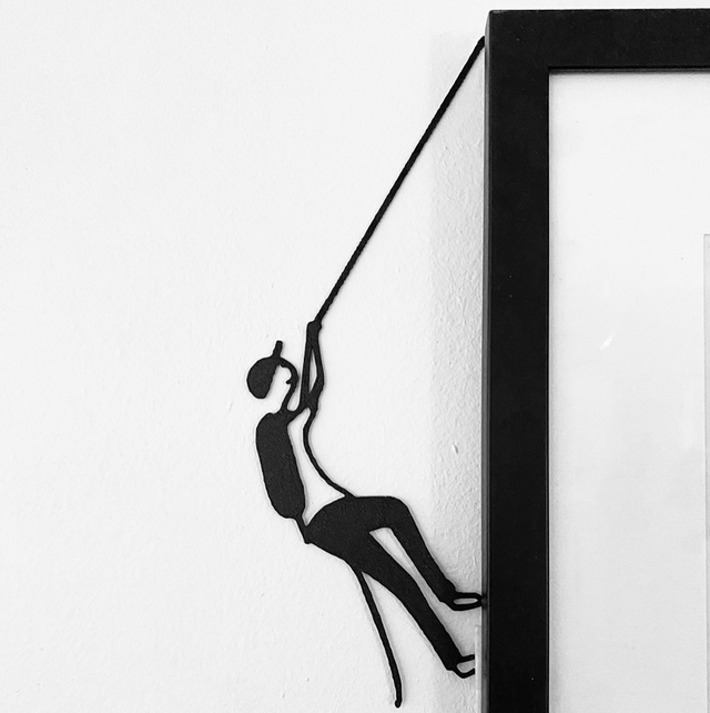 Décoration murale - alpiniste