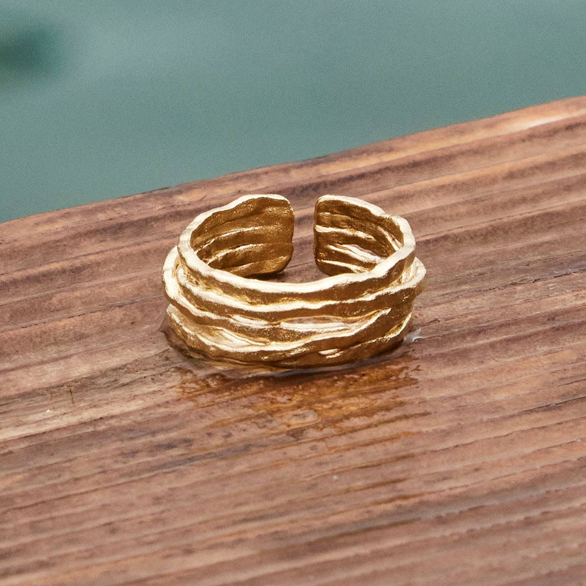 Bague Coral | Bijoux en or, cadeau, étanche