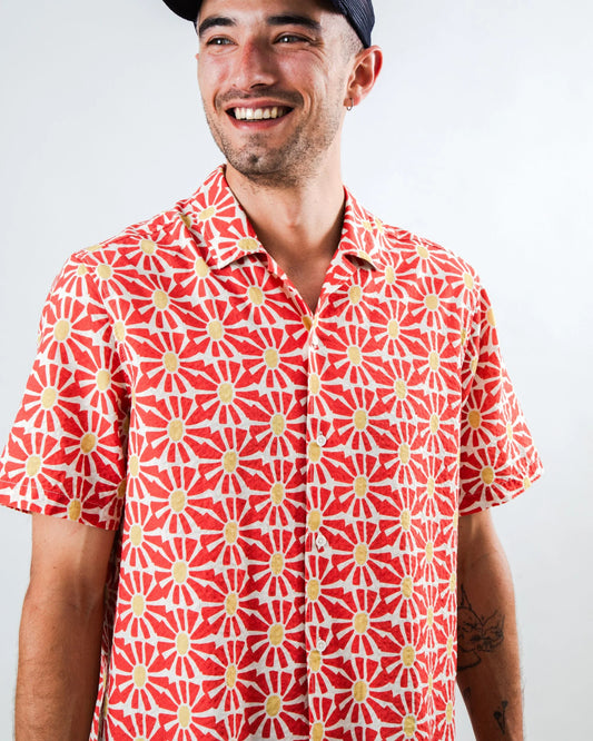 Chemise MARISOL ALOHA rouge