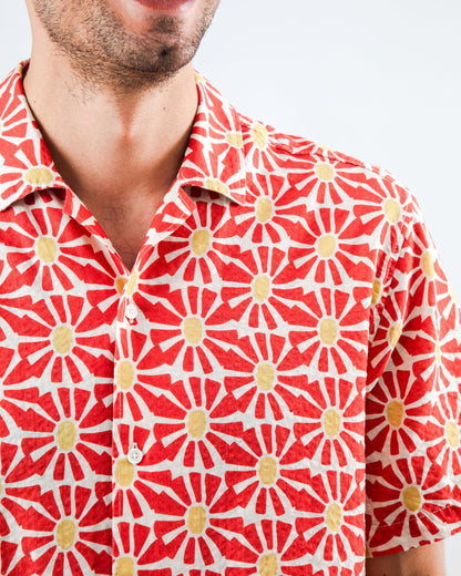Chemise MARISOL ALOHA rouge