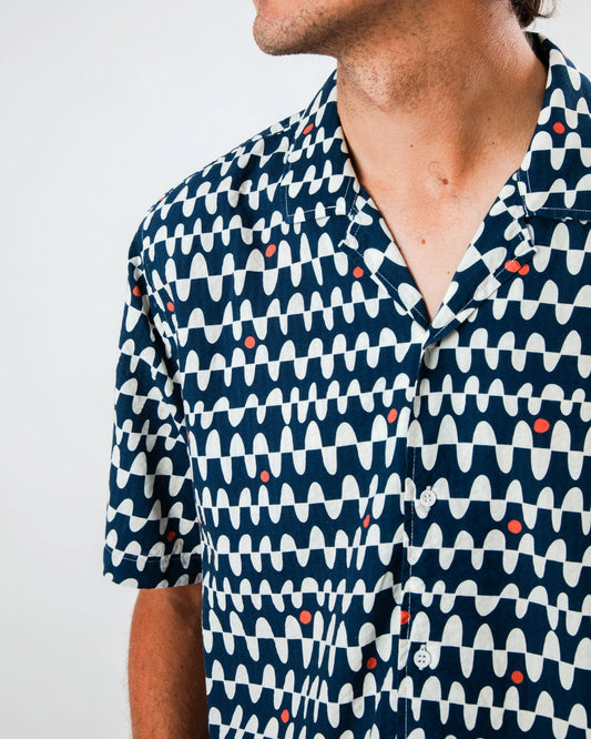 Chemise SUNSET ALOHA marine