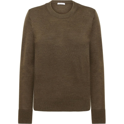 Pull doux merino - dark olive