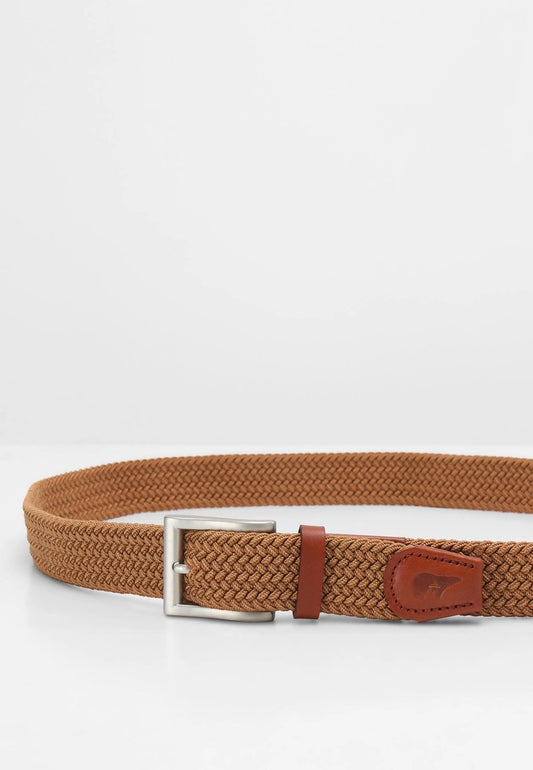 [Coffret cadeau] Ceinture David et chaussettes Camel Brown Dot