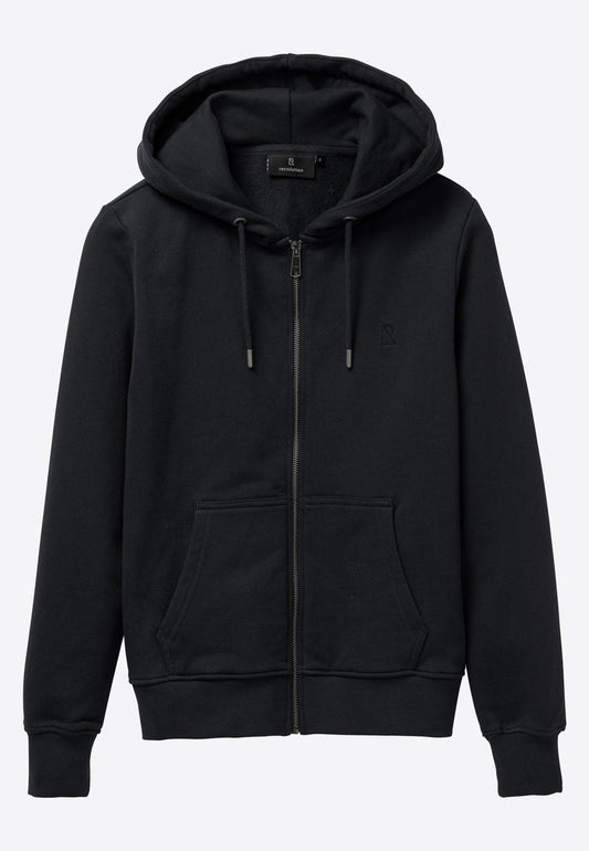 Sweat zippé à capuche DAHLIA - Noir