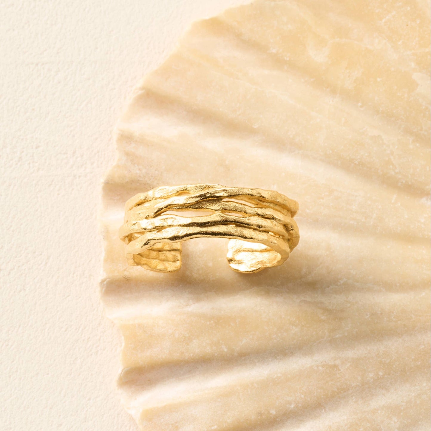 Bague Coral | Bijoux en or, cadeau, étanche