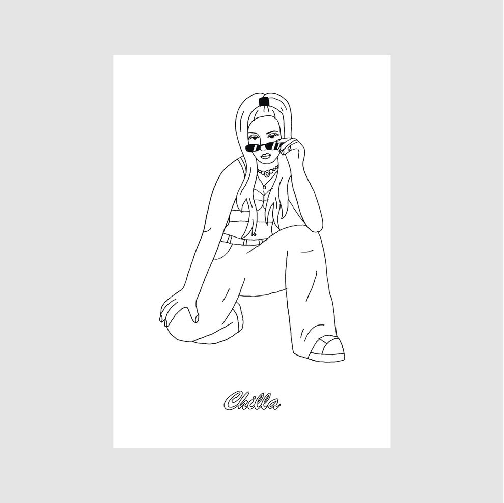 Rap Girls coloriage - Music Sounds Better With Us