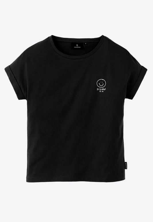 T-Shirt CAYENNE smiley - noir