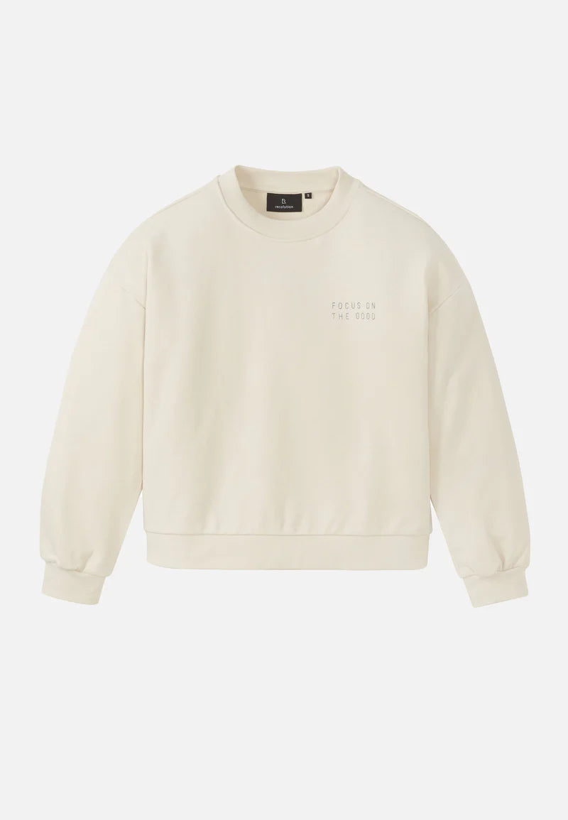 Sweat NERINE THE GOOD - blanc crème
