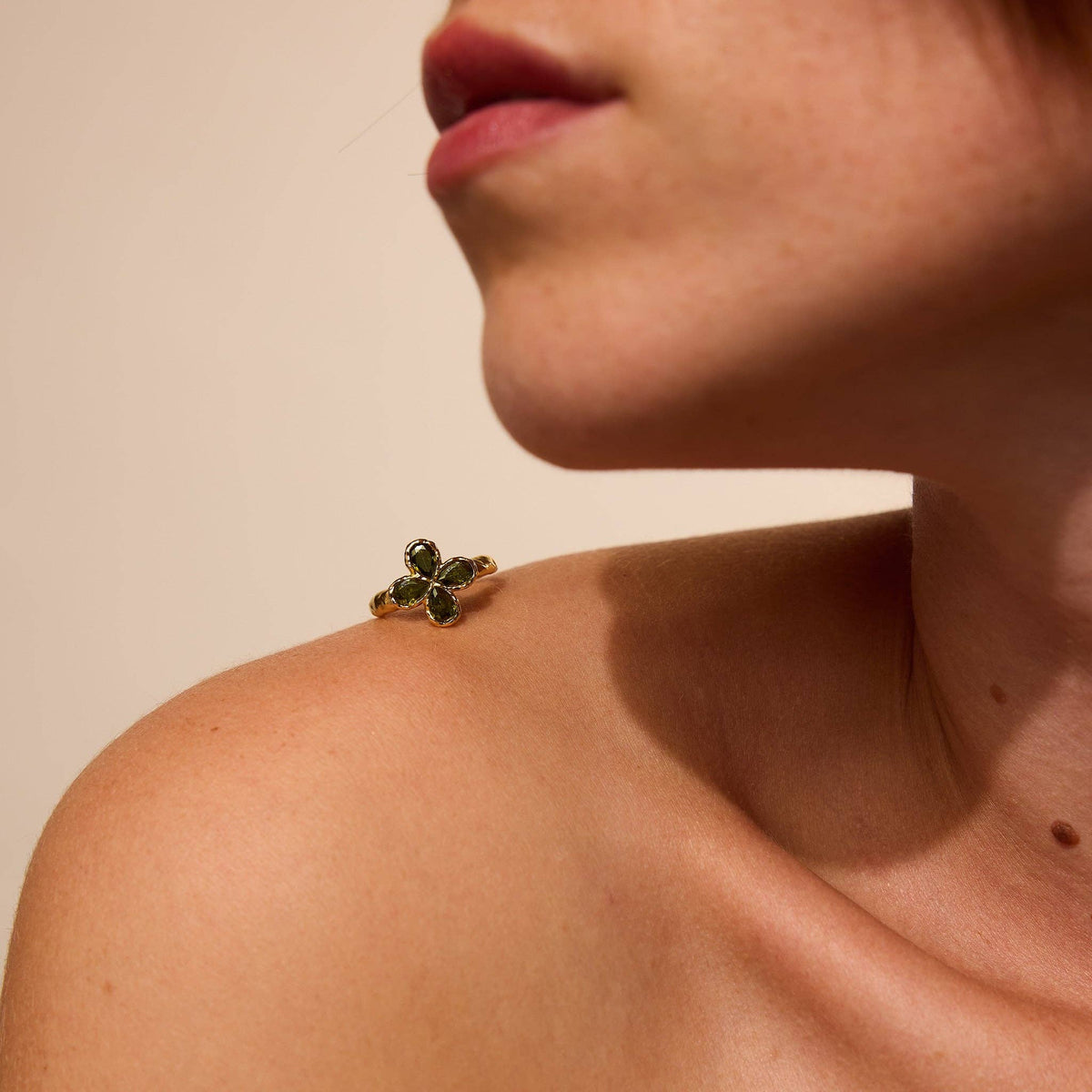 Fausta Bague | Bijou Cadeau en Or Imperméable
