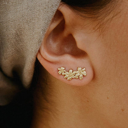 Boucles d'oreilles Rosaria | Bijoux en or, cadeau imperméable