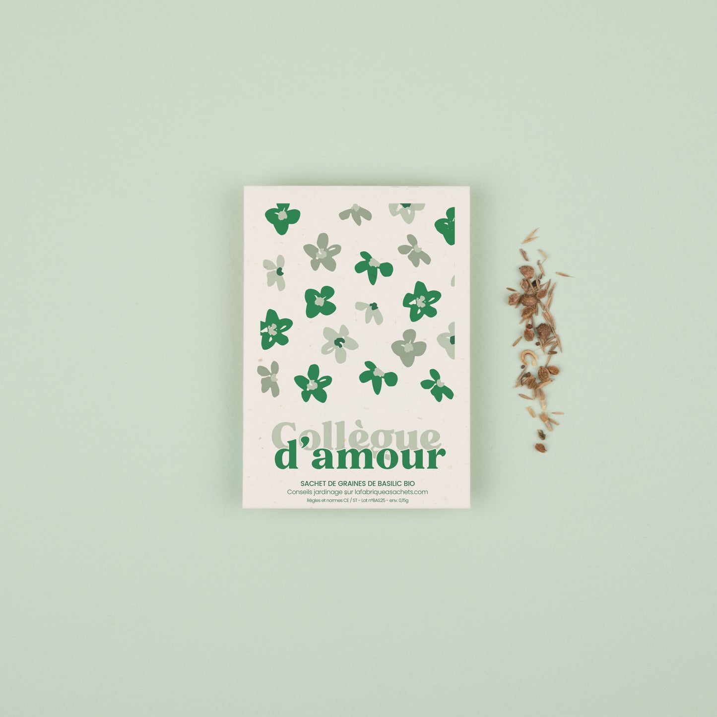 Collègue d'Amour - Sachet de graines de basilic bio