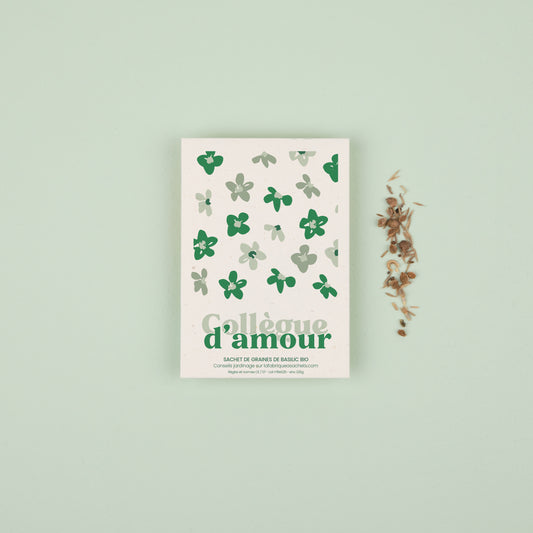 Collègue d'Amour - Sachet de graines de basilic bio