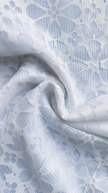 Blouse ballon - dentelle blanche