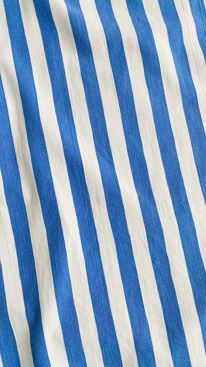 Pantalon ballon - rayures blanches et bleues