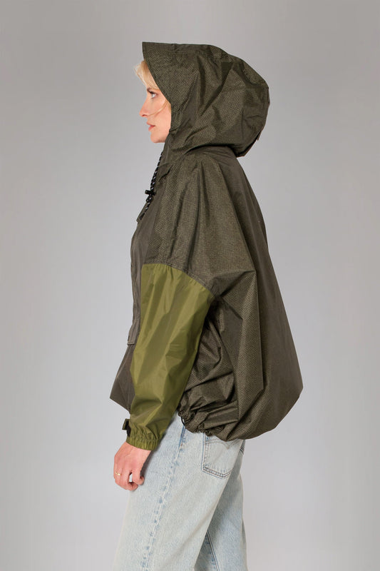 Herringbone Anorak - Green