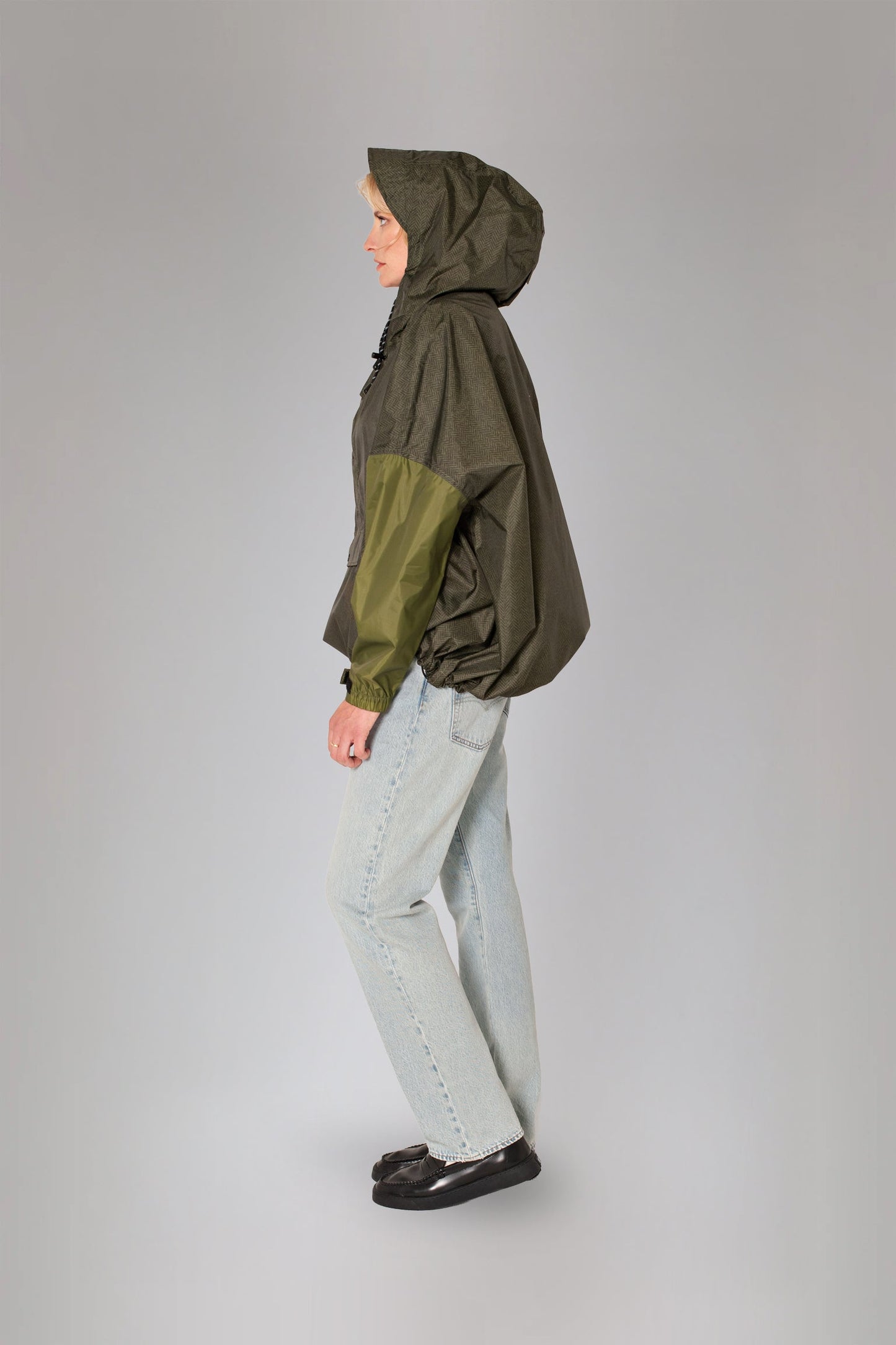 Herringbone Anorak - Green