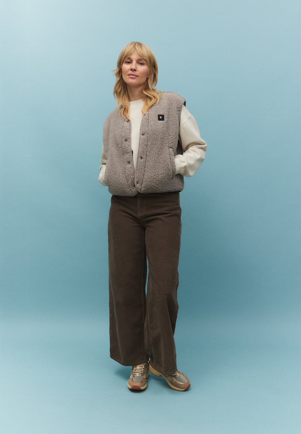 Veste teddy sans manches FARGESIA - 2 coloris disponibles