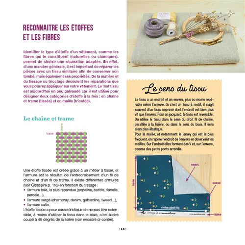 "Je répare mes vêtements. Raccommodage visible et créatif. Simple et sans machine" d'Émilie Pouillot-Ferrand.
