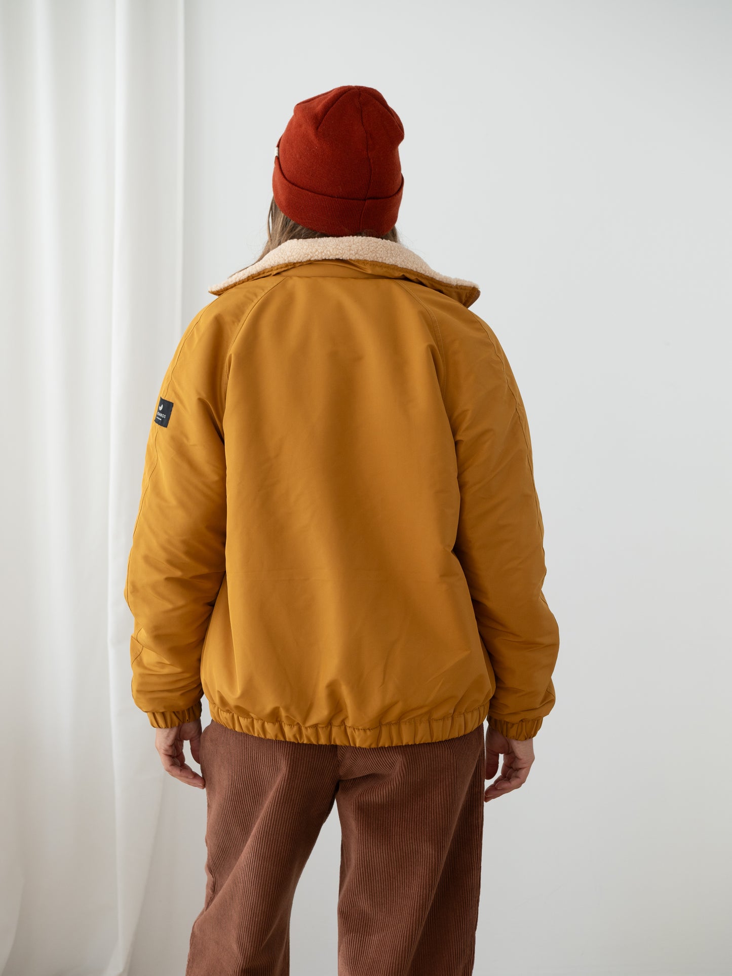 Veste tech sherpa ZEPHYRIA - moutarde